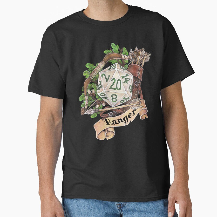 Role-playing game tabletop D20 dice gift Ranger by ZadzeneaArt T-Shirts, Hoodie, Sweatshirt | BlankRebels.com (Image 1)