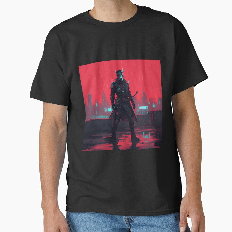 Cyberpunk demon hunter by RESToRAPTOR T-Shirts, Hoodie, Sweatshirt | BlankRebels.com (Image 1)