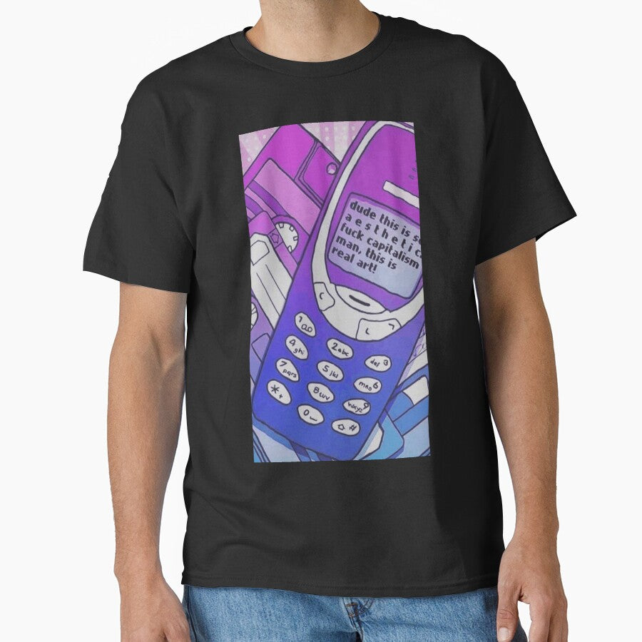 Vaporwave Mobile Phone by zerocult T-Shirts, Hoodie, Sweatshirt | BlankRebels.com (Image 1)