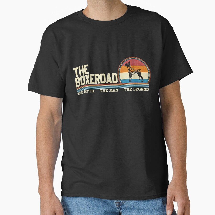 Vintage Retro The Boxer Dog Dad Funny by annhienn488 T-Shirts, Hoodie, Sweatshirt | BlankRebels.com (Image 1)