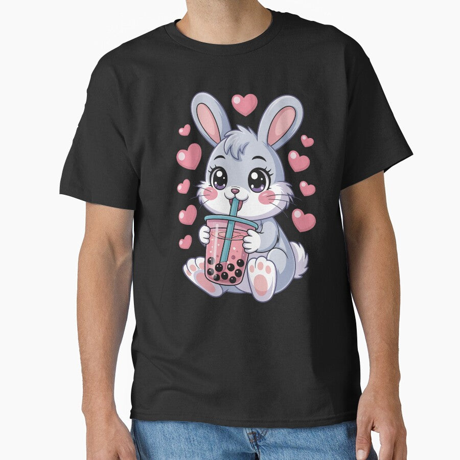 bunny and bubble tea by jkrphoto T-Shirts, Hoodie, Sweatshirt | BlankRebels.com (Image 1)