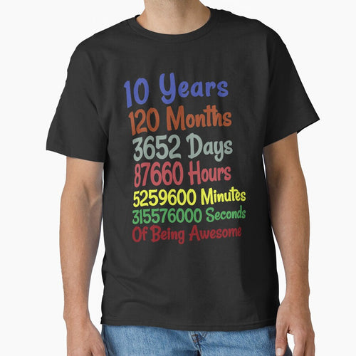 10th Birthday 10 Years Old  Vintage Retro 120 Months by Adilinew T-Shirts, Hoodie, Sweatshirt | BlankRebels.com (Image 1)