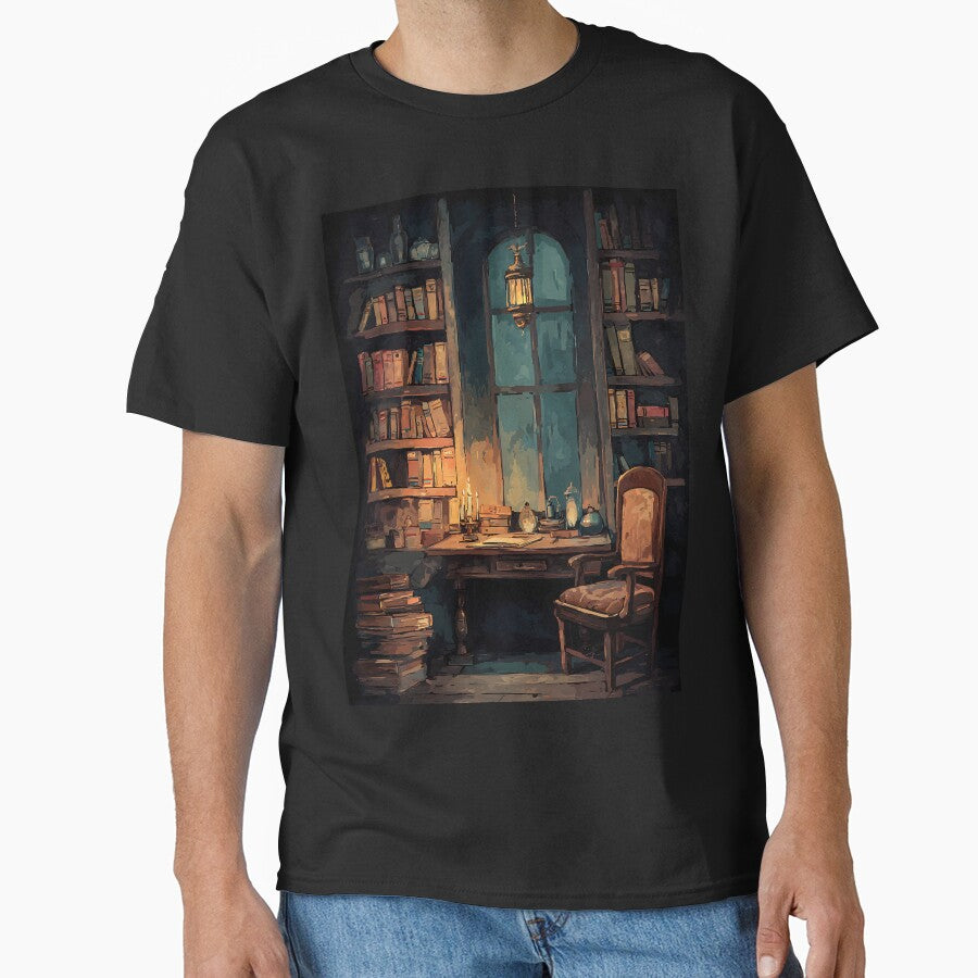 Scholarly Vintage Library by bapupa T-Shirts, Hoodie, Sweatshirt | BlankRebels.com (Image 1)