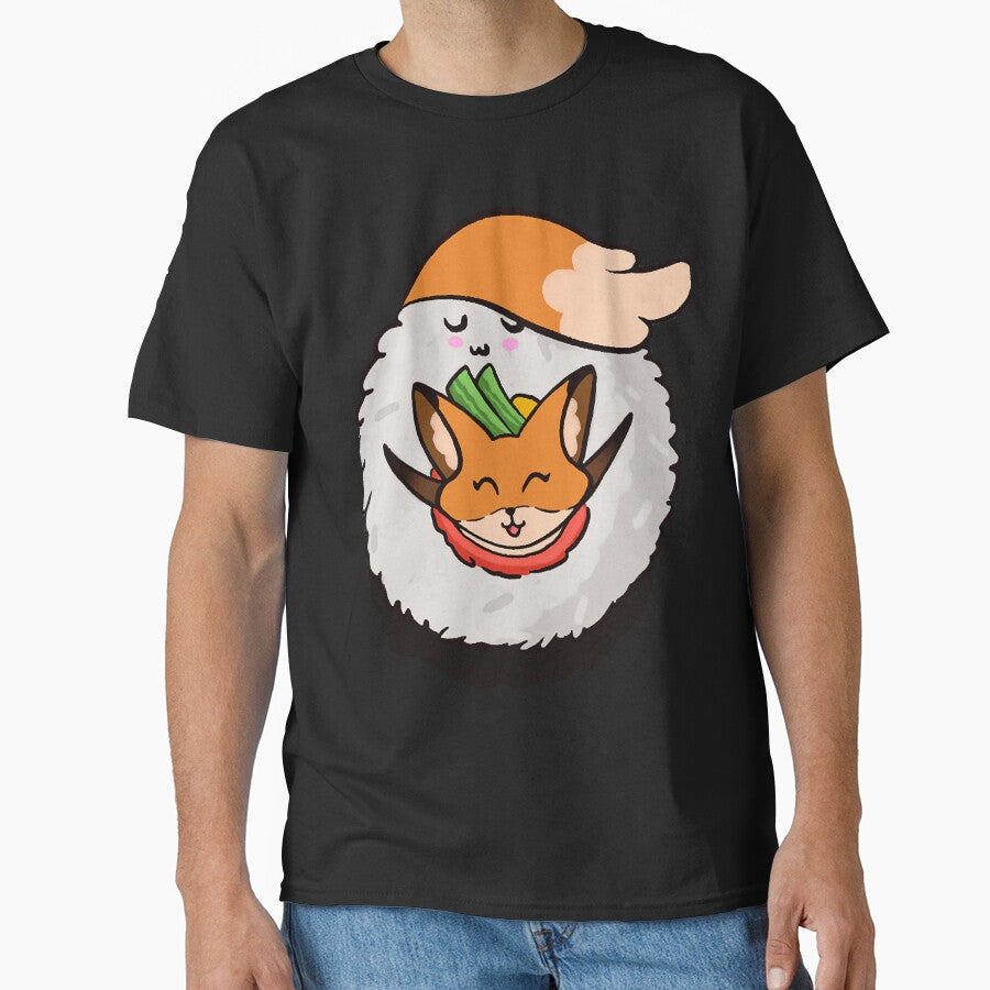 Sushi roll fox by raineban T-Shirts, Hoodie, Sweatshirt | BlankRebels.com (Image 1)