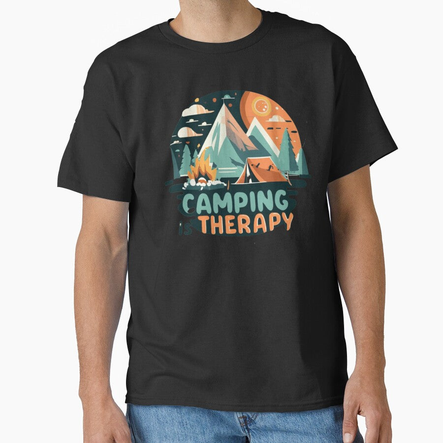 Camping Is Therapy - Camping World by EmiAndMike T-Shirts, Hoodie, Sweatshirt | BlankRebels.com (Image 1)