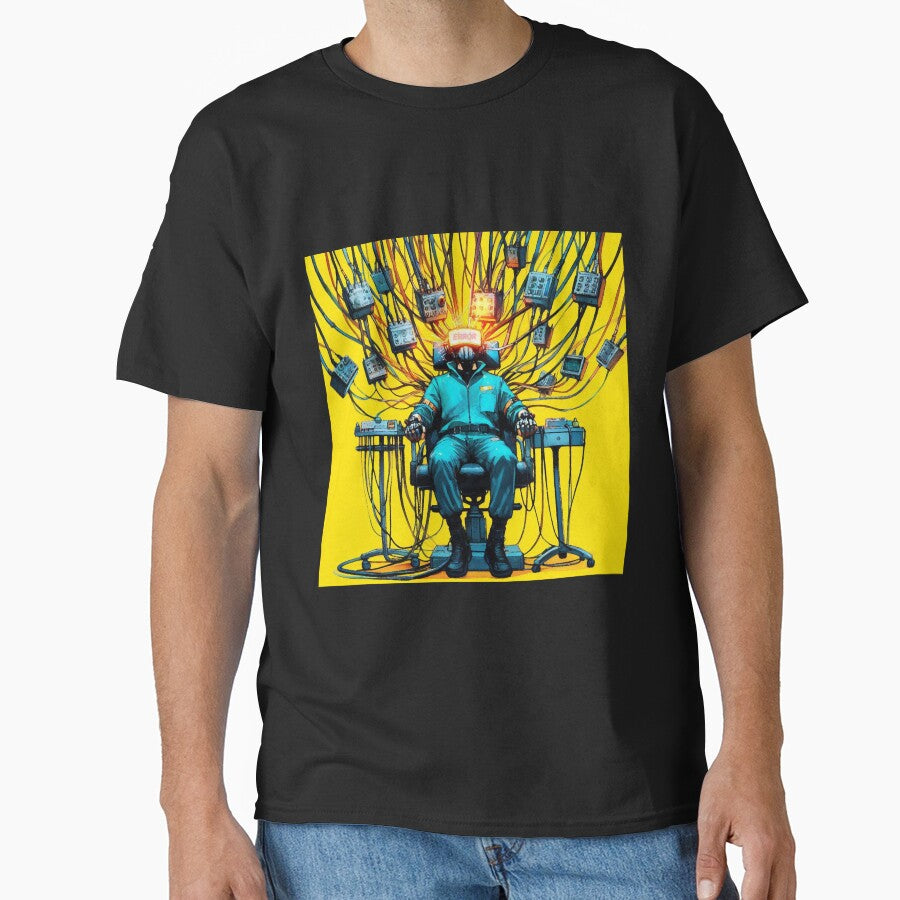 Cyberpunk Neon Hacker Netrunner by RESToRAPTOR T-Shirts, Hoodie, Sweatshirt | BlankRebels.com (Image 1)