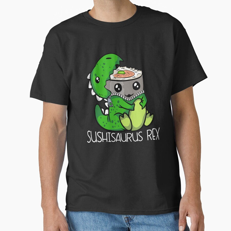 Cute Dinosaur Sushi Lover Gift Women Trex Men Sushi by DSWShirts T-Shirts, Hoodie, Sweatshirt | BlankRebels.com (Image 1)
