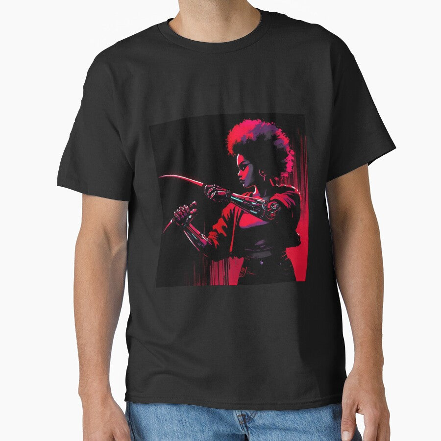 Cyberpunk Afro American Girl T-Shirts, Hoodie, Sweatshirt
