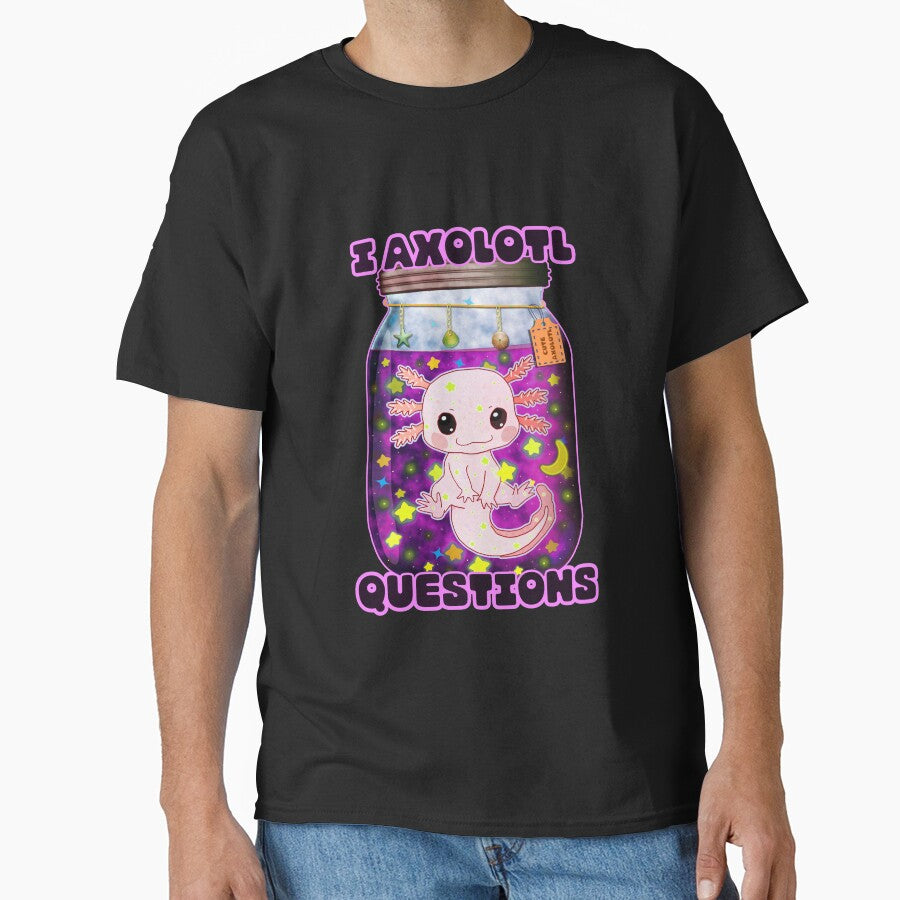 I Axolotl Questions Galaxy Jar by lazarosdesign T-Shirts, Hoodie, Sweatshirt | BlankRebels.com (Image 1)