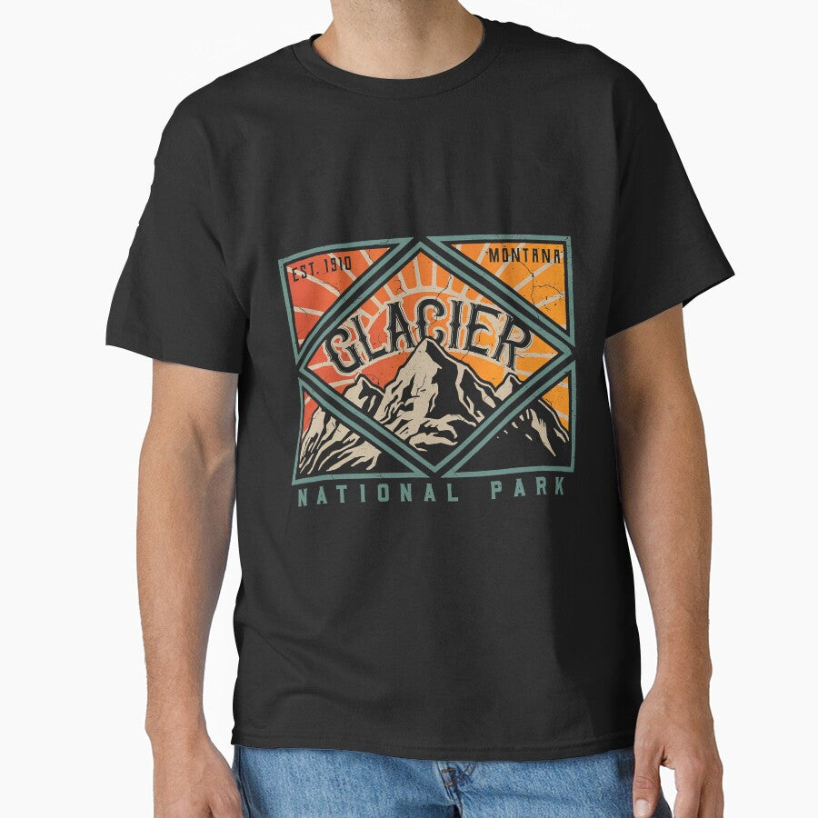 Glacier National Park Montana by CenterPointPi T-Shirts, Hoodie, Sweatshirt | BlankRebels.com (Image 1)