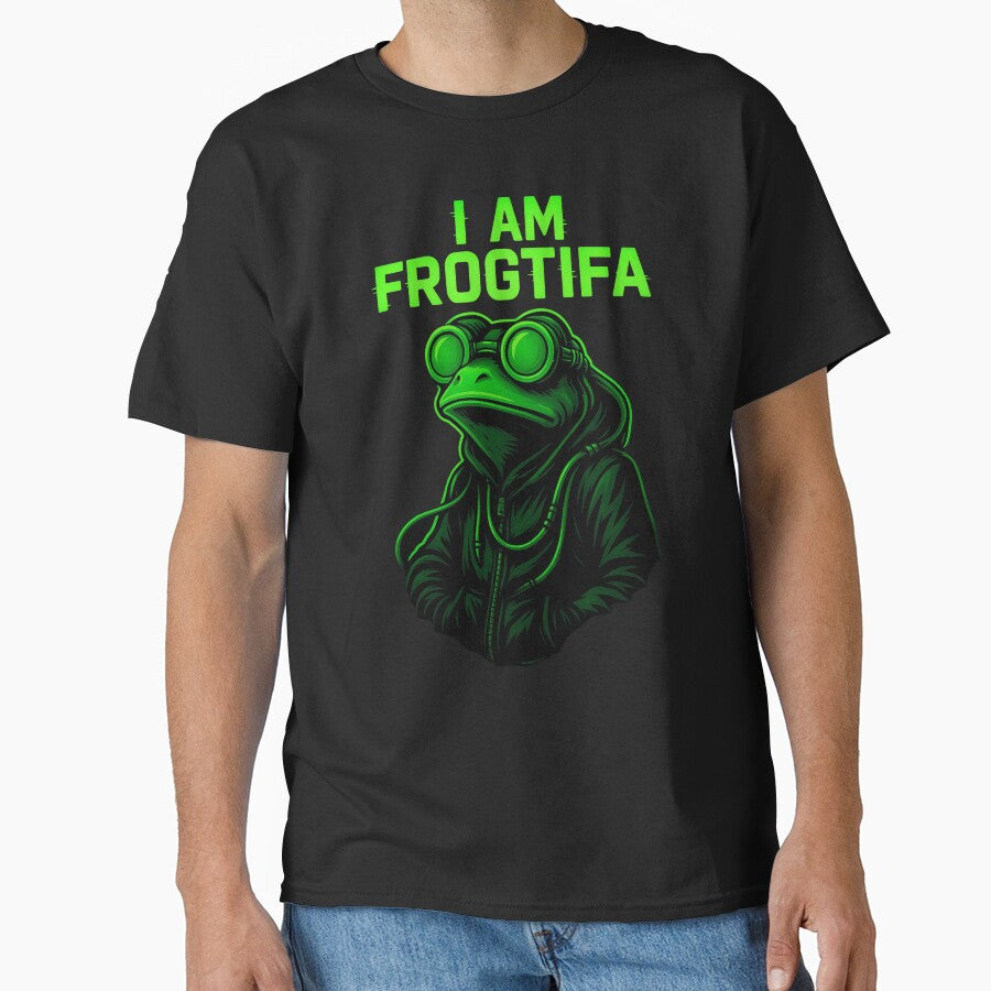 I Am Frogtifa Ribbit Protest Frog Meme Portland Frog Brigade by NightWisdom T-Shirts, Hoodie, Sweatshirt (Image 1)