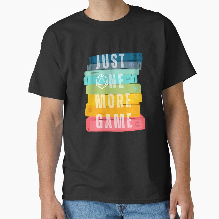 Just One More Game Board Games Colorful Design by roll4fun T-Shirts, Hoodie, Sweatshirt | BlankRebels.com (Image 1)