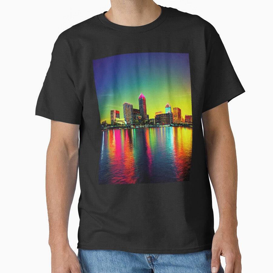 Tampa Bay Florida Neon Vaporwave by ComicsFactory T-Shirts, Hoodie, Sweatshirt | BlankRebels.com (Image 1)