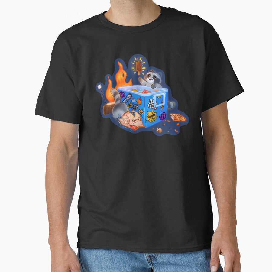 Cute raccoons camping and finding a snack by CosmicNCozy T-Shirts, Hoodie, Sweatshirt | BlankRebels.com (Image 1)