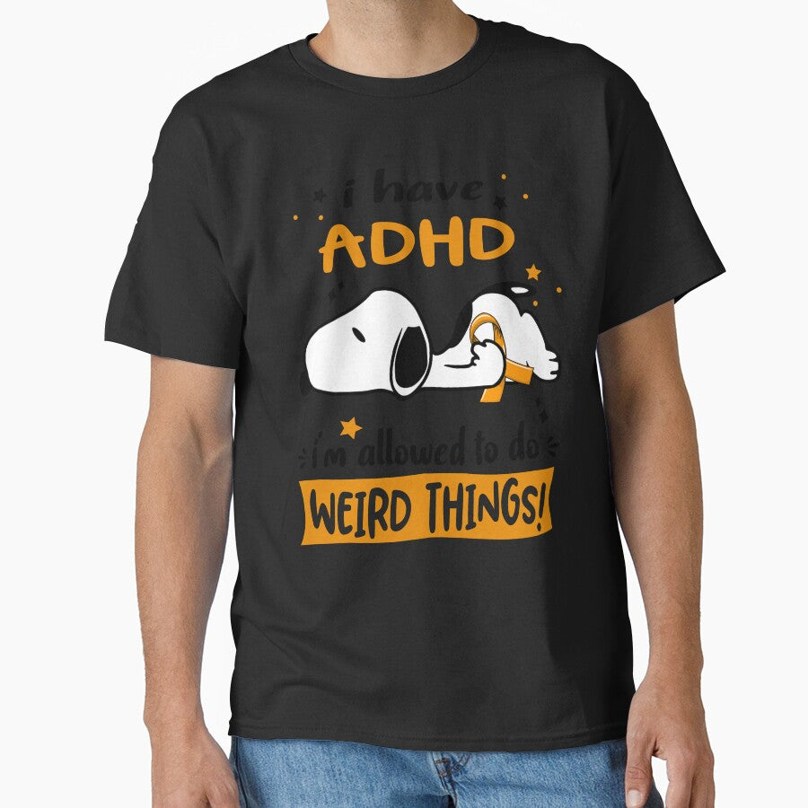 I Have ADHD I Am Allowed To Do WEIRD THINGS! by Wlsnpeggy T-Shirts, Hoodie, Sweatshirt | BlankRebels.com (Image 1)