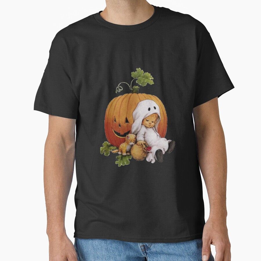 Cats Pumpkin Jack O Lantern Cat Halloween Costume Kids Girls by ShopDisct T-Shirts, Hoodie, Sweatshirt (Image 1)