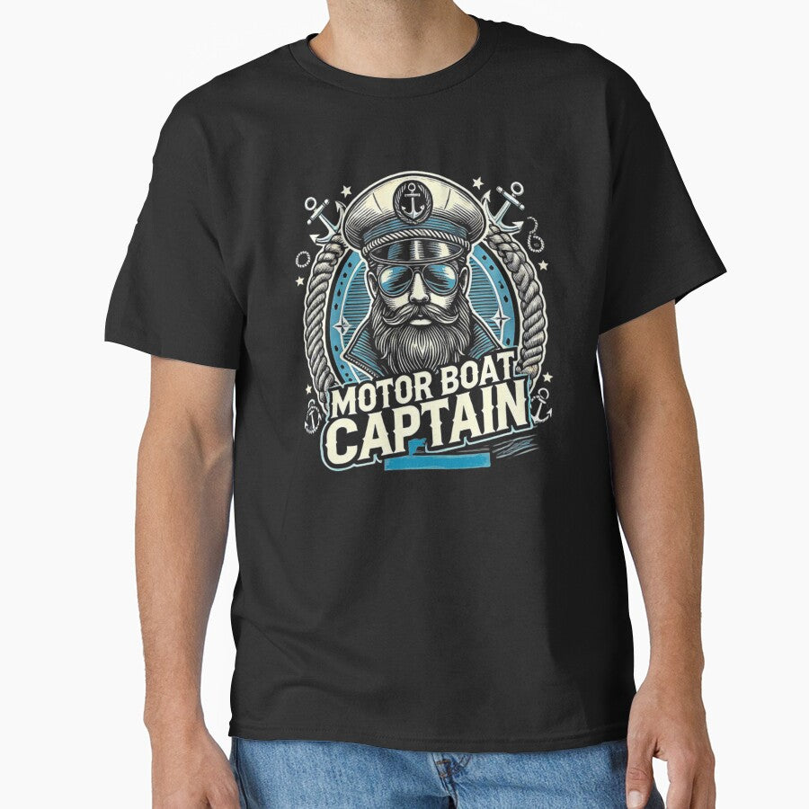 Motor Boat Captain Funny Nautical by love3617 T-Shirts, Hoodie, Sweatshirt | BlankRebels.com (Image 1)