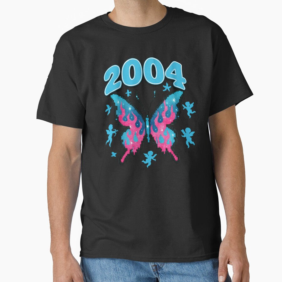 Pixel Butterfly Flames Y2K Aesthetic by GlitchGremlin T-Shirts, Hoodie, Sweatshirt | BlankRebels.com (Image 1)
