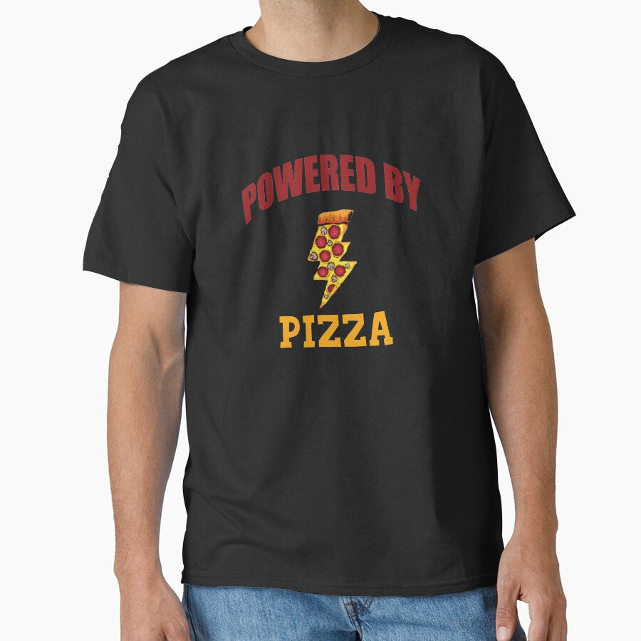 Powered By Pizza by AstroShop1 T-Shirts, Hoodie, Sweatshirt | BlankRebels.com (Image 1)