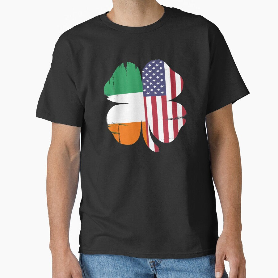 Shamrock american Flag st patricks day gifts by Kasantimo T-Shirts, Hoodie, Sweatshirt | BlankRebels.com (Image 1)