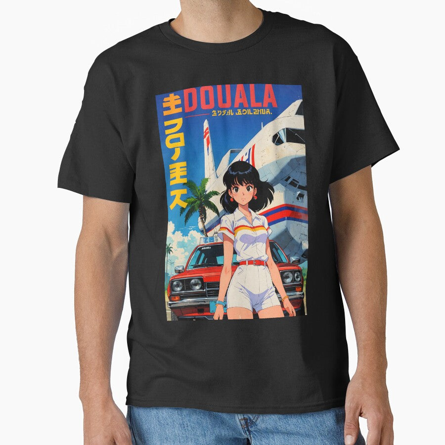 Douala Cameroon Africa Retro Anime Girl 80s Vintage Travel by Retro-Anime9