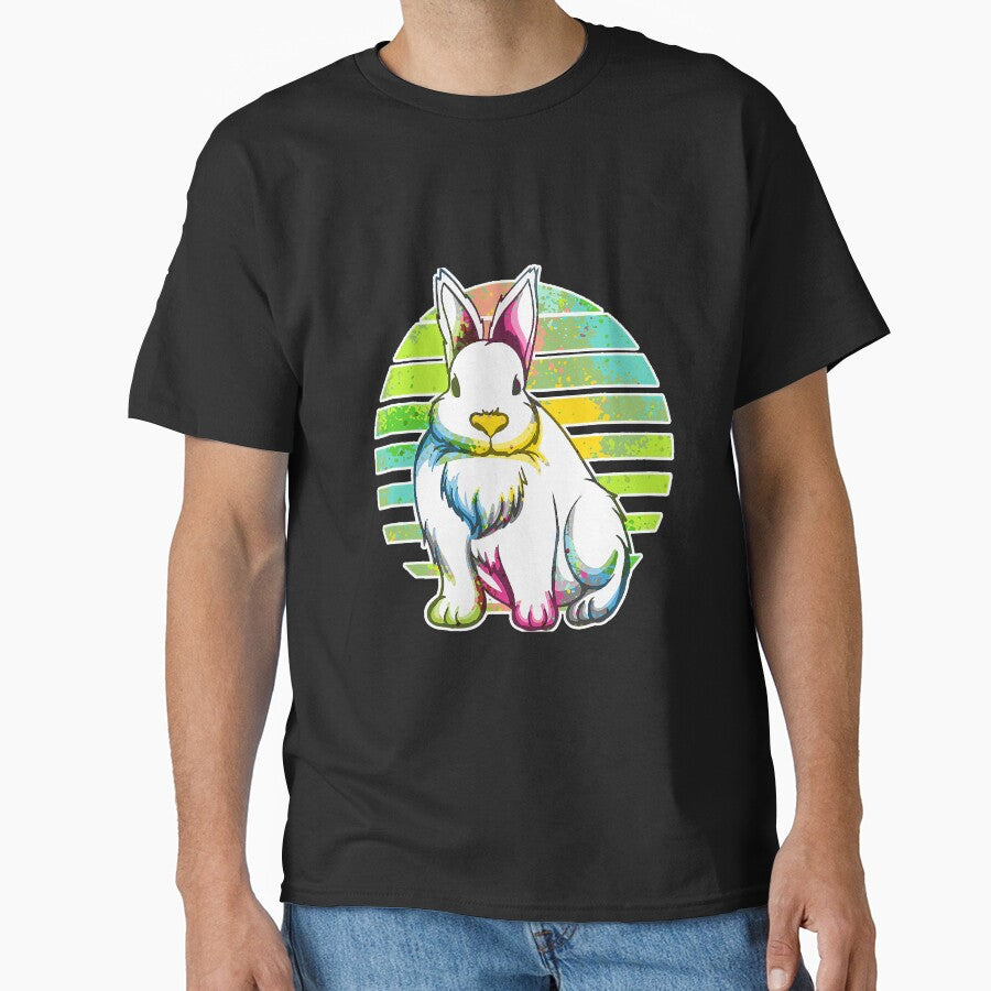 Retro 80s Style Vaporwave Easter Bunny by YesterDayCheck T-Shirts, Hoodie, Sweatshirt | BlankRebels.com (Image 1)