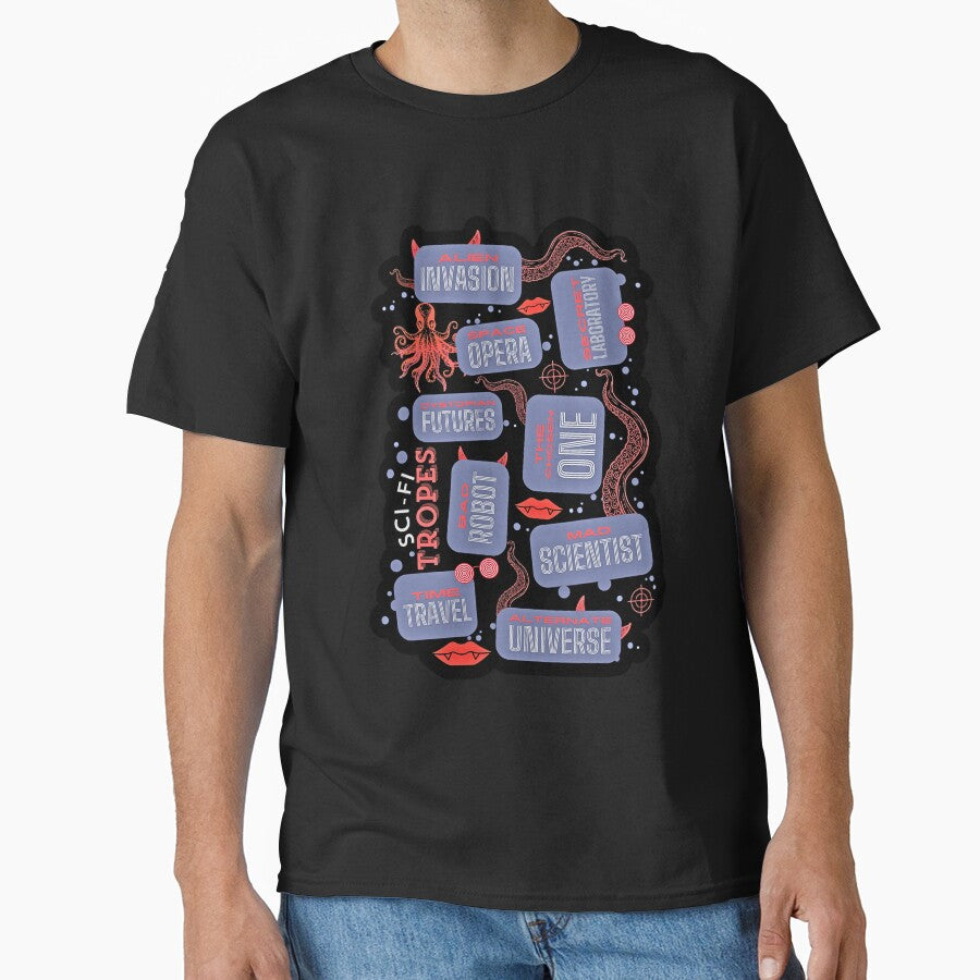 Scifi Tropes Science Fanfiction by Renata Illustrata T-Shirts, Hoodie, Sweatshirt | BlankRebels.com (Image 1)