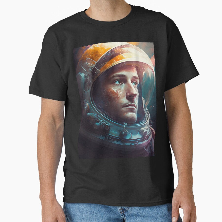 Photorealistic Portrait Astronaut in Galaxy by DigitalArts24 T-Shirts, Hoodie, Sweatshirt | BlankRebels.com (Image 1)