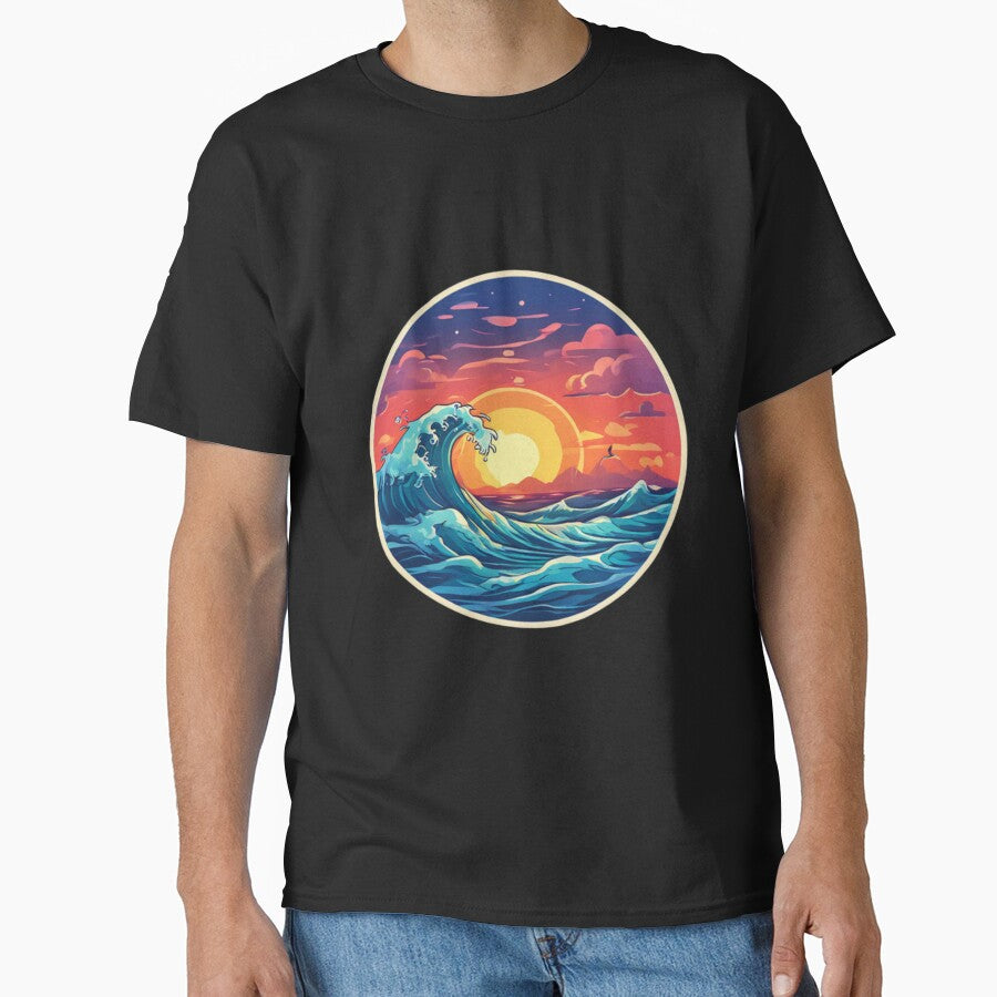 Beautiful Ocean Wave Art by Planetporridge T-Shirts, Hoodie, Sweatshirt | BlankRebels.com (Image 1)