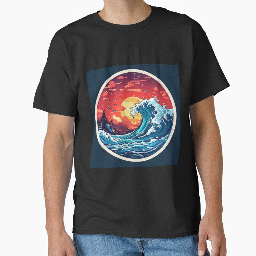 Ocean Wave by Planetporridge T-Shirts, Hoodie, Sweatshirt | BlankRebels.com (Image 1)