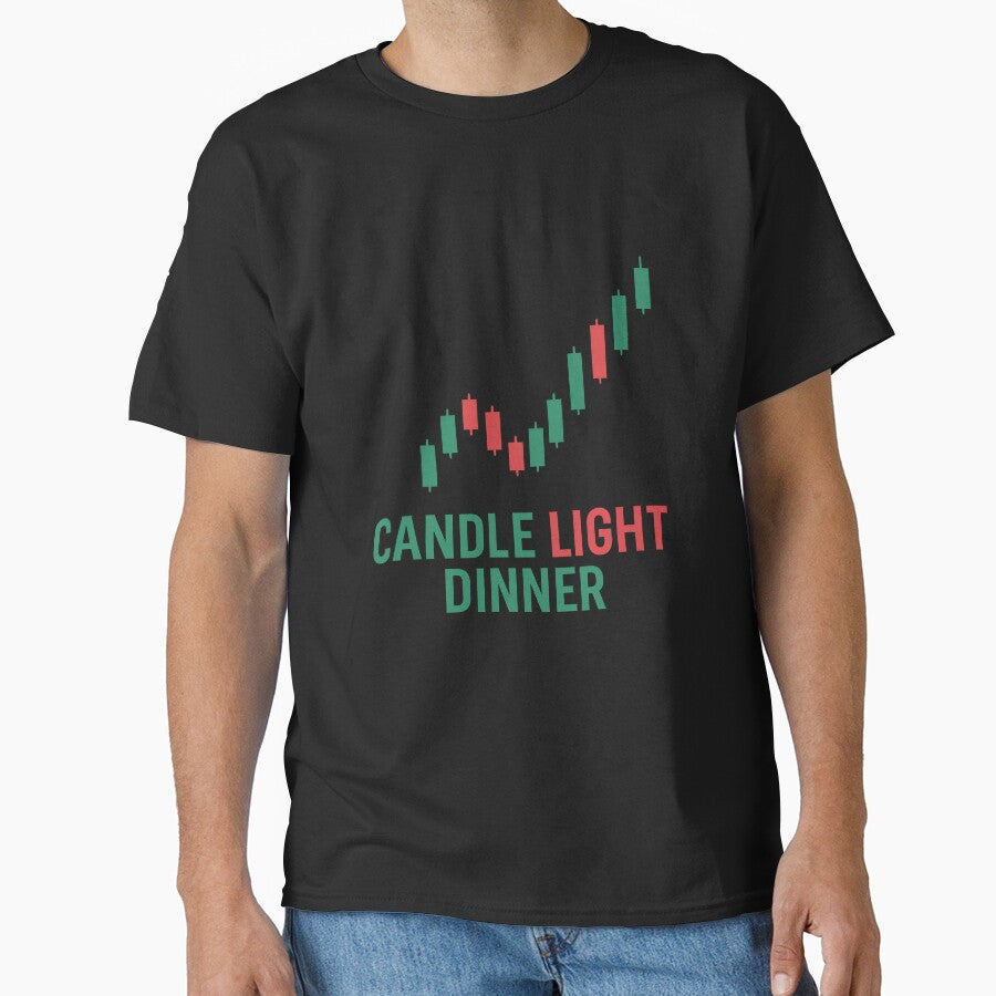 Candle Light Dinner – Trader Candle Chart Design by Nuvijo T-Shirts, Hoodie, Sweatshirt | BlankRebels.com (Image 1)