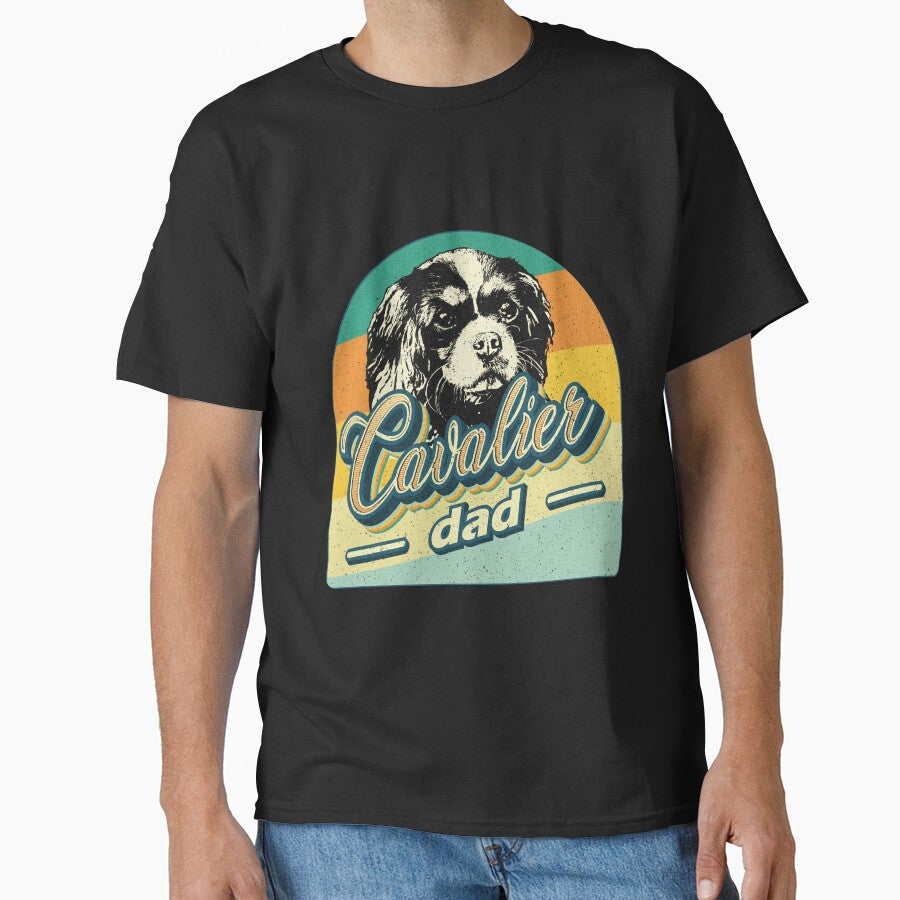 Cavalier Dad Vintage Retro by MTStudio- T-Shirts, Hoodie, Sweatshirt | BlankRebels.com (Image 1)