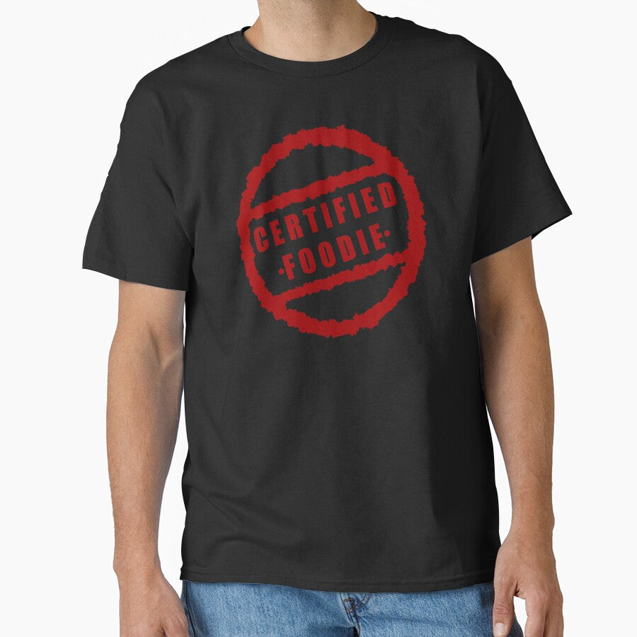 Certified Foodie - black by CricketDoodles T-Shirts, Hoodie, Sweatshirt | BlankRebels.com (Image 1)