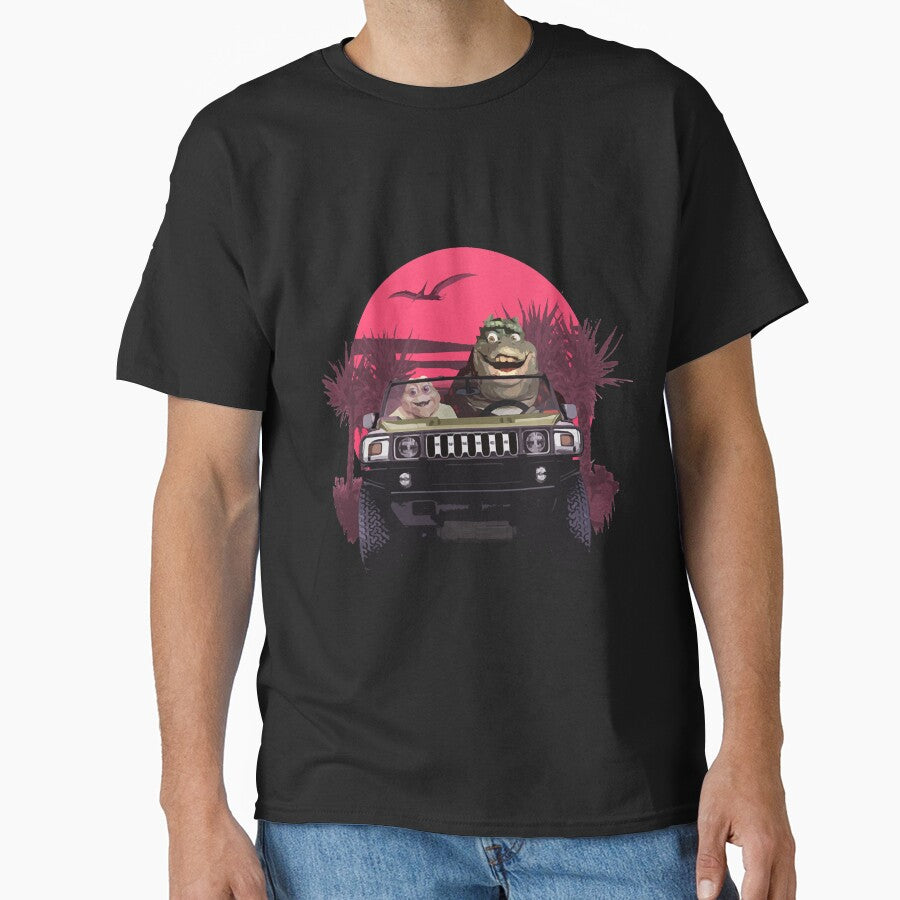 The Sinclair Driving the Boomer-Mobile by ehwyll199 T-Shirts, Hoodie, Sweatshirt | BlankRebels.com (Image 1)