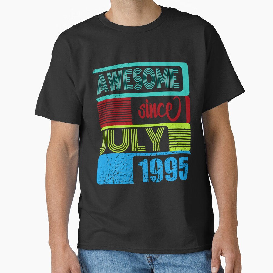 25th birthday awesome since July 1995 by shurikaner T-Shirts, Hoodie, Sweatshirt | BlankRebels.com (Image 1)