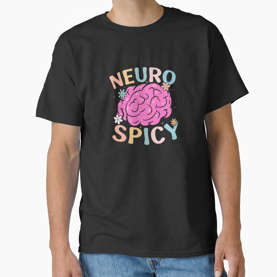 Neuro Spicy Brain – Cute & Funny ADHD / Neurodivergent Awareness by Suzy Perez Art T-Shirts, Hoodie, Sweatshirt (Image 1)