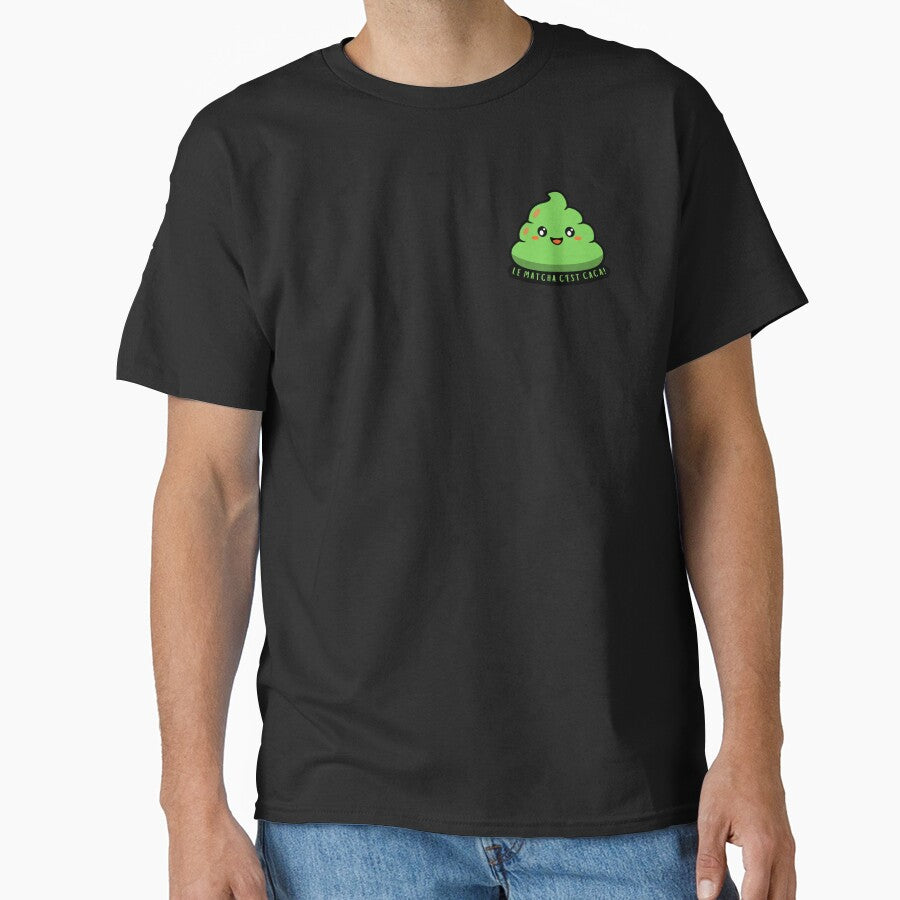 "Le matcha c'est caca!" Sticker. by THEHOOTDesigns T-Shirts, Hoodie, Sweatshirt | BlankRebels.com (Image 1)