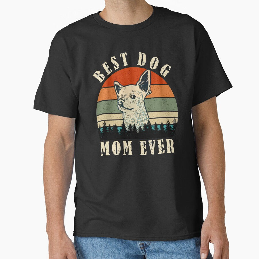 Best Dog Mom Ever Vintage by GranadaStore T-Shirts, Hoodie, Sweatshirt | BlankRebels.com (Image 1)