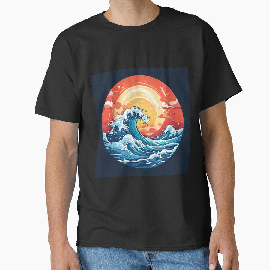 Ocean Wave Art by Planetporridge T-Shirts, Hoodie, Sweatshirt | BlankRebels.com (Image 1)