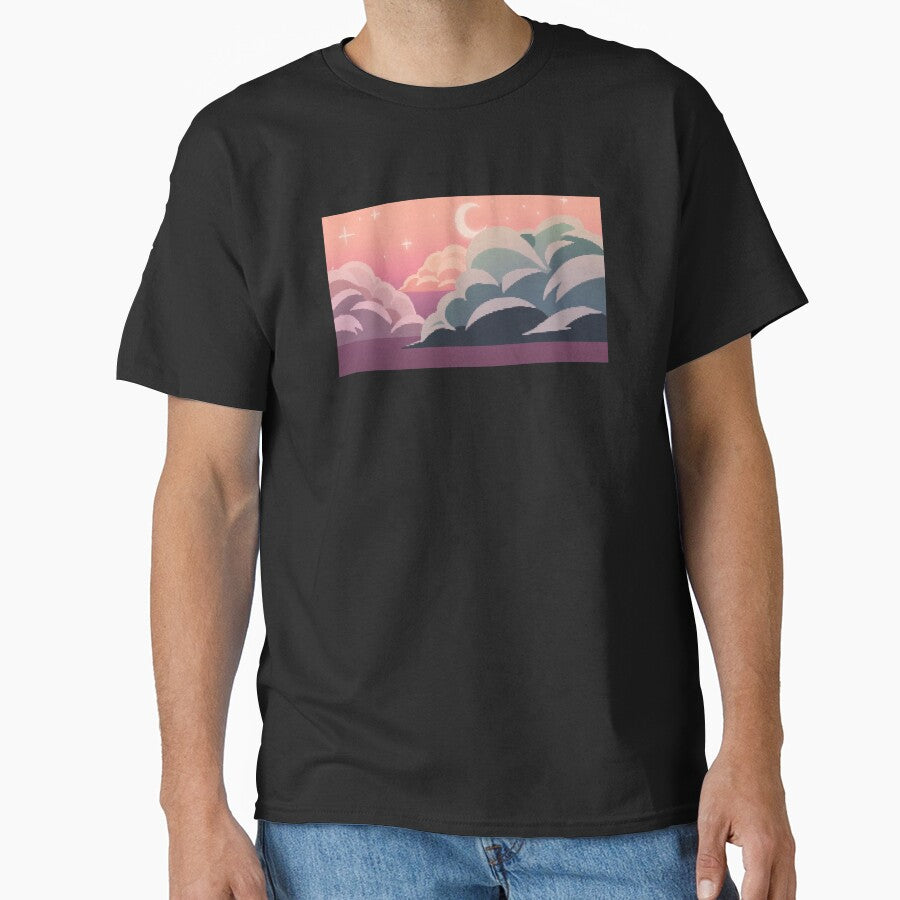 Night Sky Pixel Art by CastielsWalmart T-Shirts, Hoodie, Sweatshirt | BlankRebels.com (Image 1)