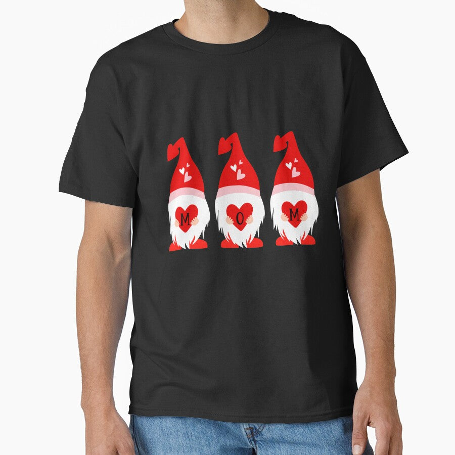 cute Mom Valentine gnome by mlnana T-Shirts, Hoodie, Sweatshirt | BlankRebels.com (Image 1)