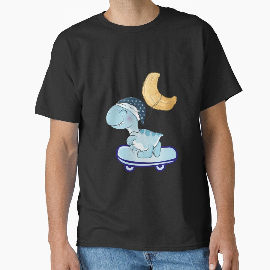 dinosaur riding on a skateboard by loka-Art T-Shirts, Hoodie, Sweatshirt | BlankRebels.com (Image 1)