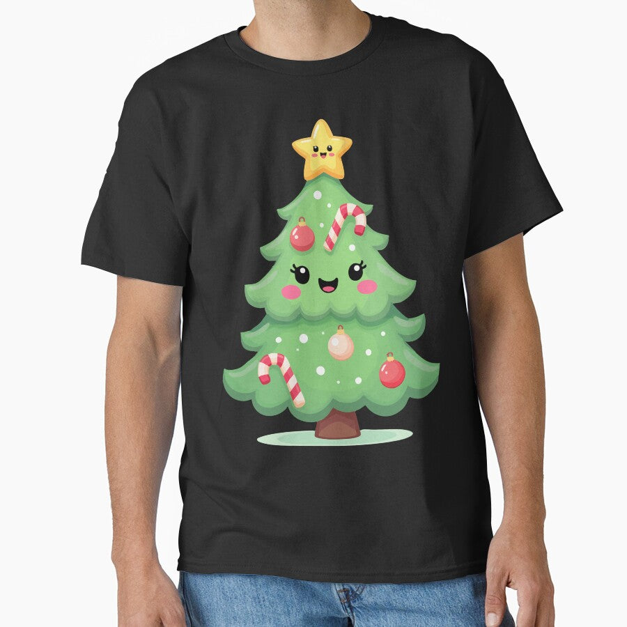 Kawaii Christmas Tree – Cute Xmas Shirt for the Holidays by Hans-Design