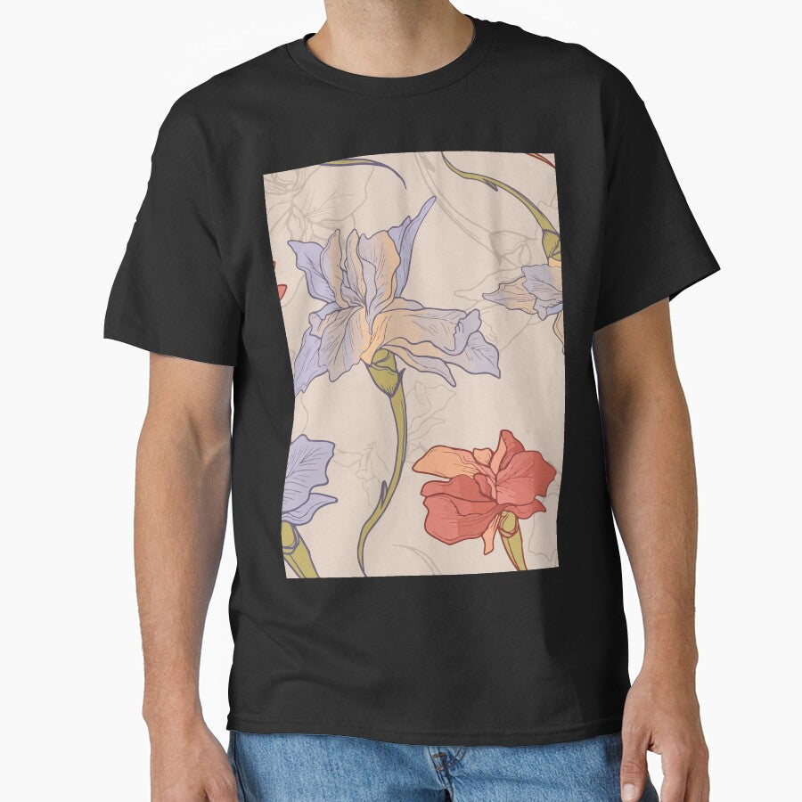 Iris Flower by zaher97 T-Shirts, Hoodie, Sweatshirt | BlankRebels.com (Image 1)