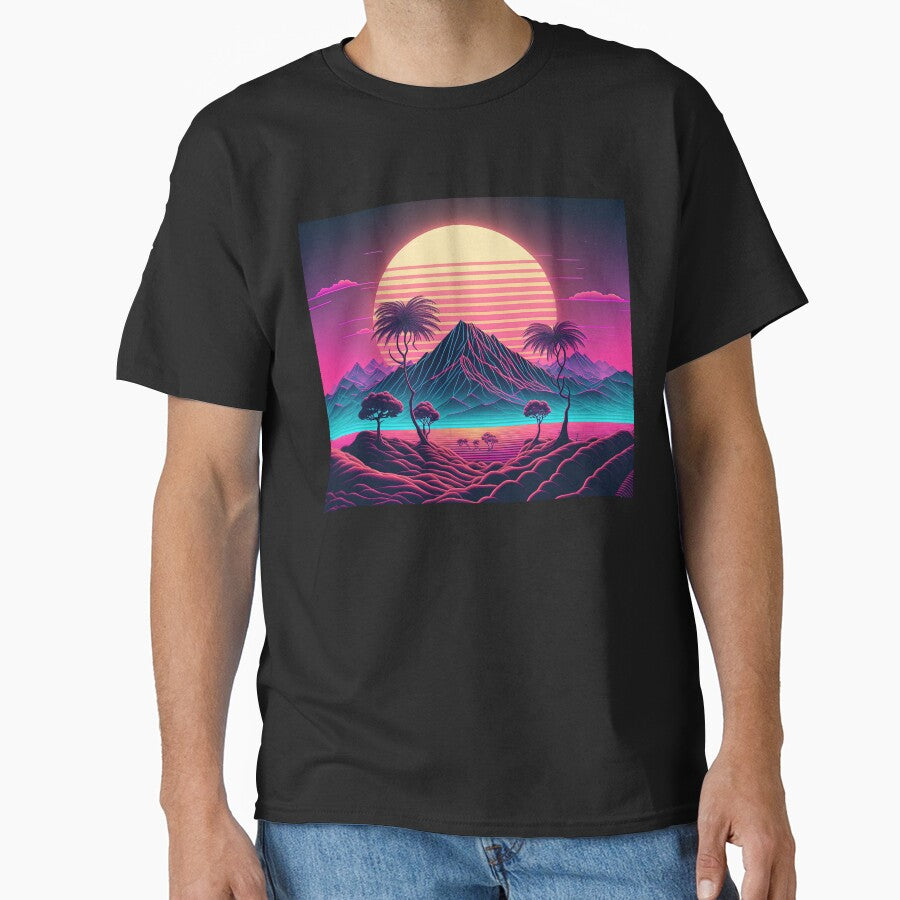 Outrunning the Future: A Synthwave Journey by Mullet Monkey T-Shirts, Hoodie, Sweatshirt | BlankRebels.com (Image 1)