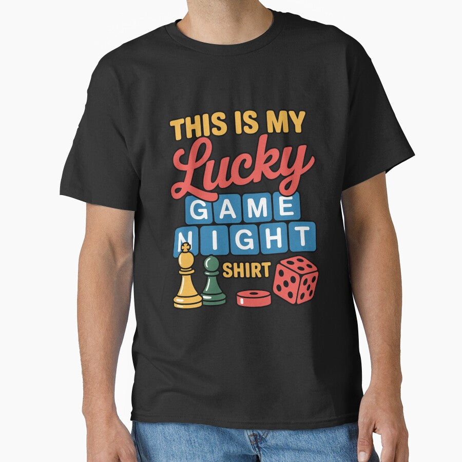 This Is My Lucky Game Night Tabletop Board Game by nicomitchell T-Shirts, Hoodie, Sweatshirt | BlankRebels.com (Image 1)