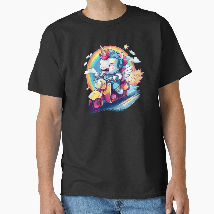 Happy Unicorn Biker Motorcycle Club by TheWildFlix T-Shirts, Hoodie, Sweatshirt | BlankRebels.com (Image 1)