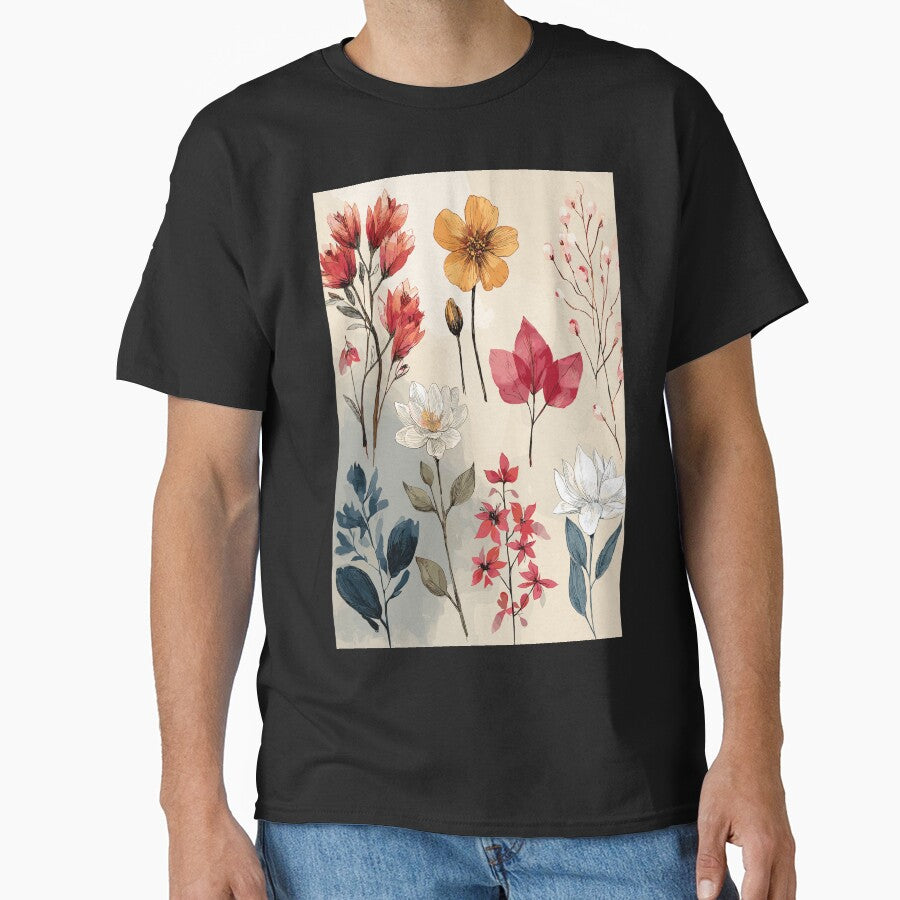 Archival Delicate Botanical Sketching by bapupa T-Shirts, Hoodie, Sweatshirt | BlankRebels.com (Image 1)