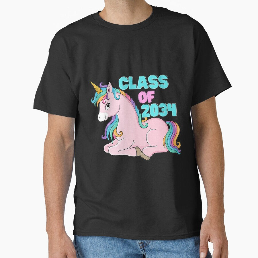 Rainbow Unicorn Class of 2034 by Christopher221 T-Shirts, Hoodie, Sweatshirt | BlankRebels.com (Image 1)