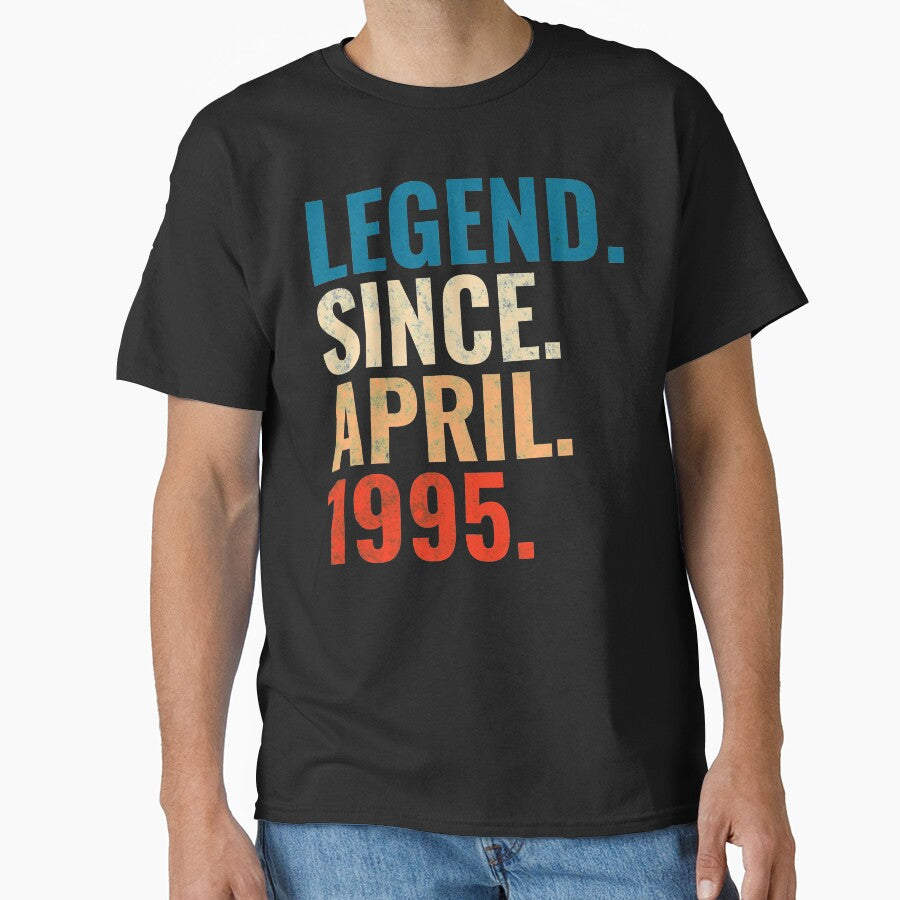 Legend Since April 1995 Retro Vintage by Teelogic T-Shirts, Hoodie, Sweatshirt | BlankRebels.com (Image 1)